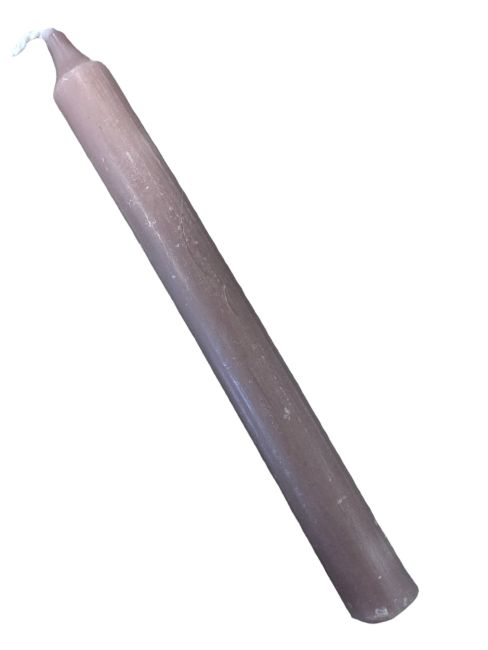 Bougies Goloka Teintées Masse Taupe 13cm  20pcs chez Arabesk