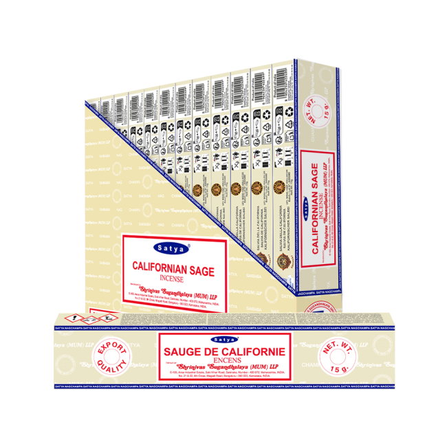 Encens Satya Californian White Sage 15g chez Arabesk