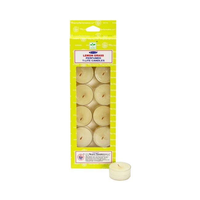 Set de 12 bougies parfumées chauffe plat Satya Lemon Grass