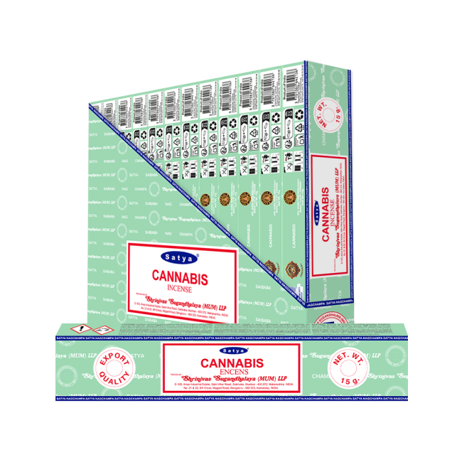 Encens Satya Cannabis 15g chez Arabesk