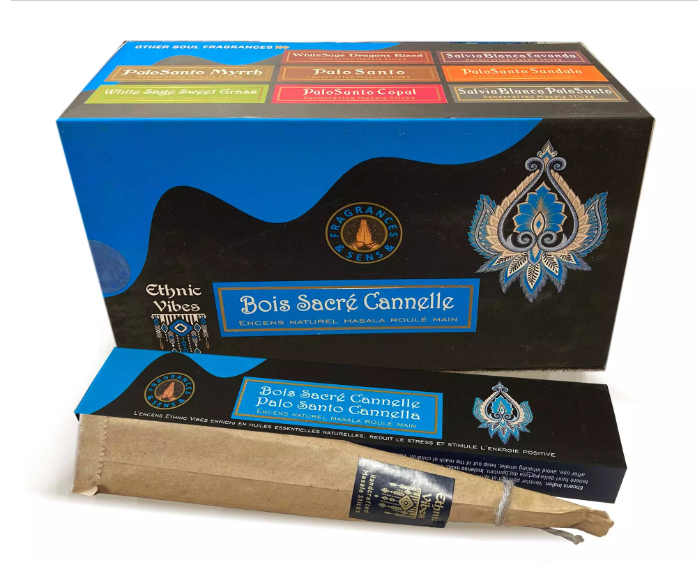 Encens Fragrances & Sens Ethnic Vibes Palo Santo & Cannelle masala 15g chez Arabesk