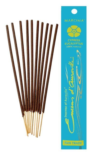 Encens d'Auroville Cyprès Eucalyptus 5x 10 Sticks