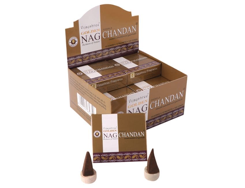 Encens vijayshree golden nag chandan cones