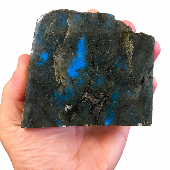 Bloc de Labradorite poli  0.550 kg chez Arabesk