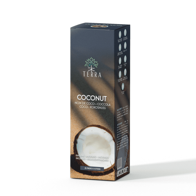 Encens TERRA Noix de Coco sans charbon 12grs