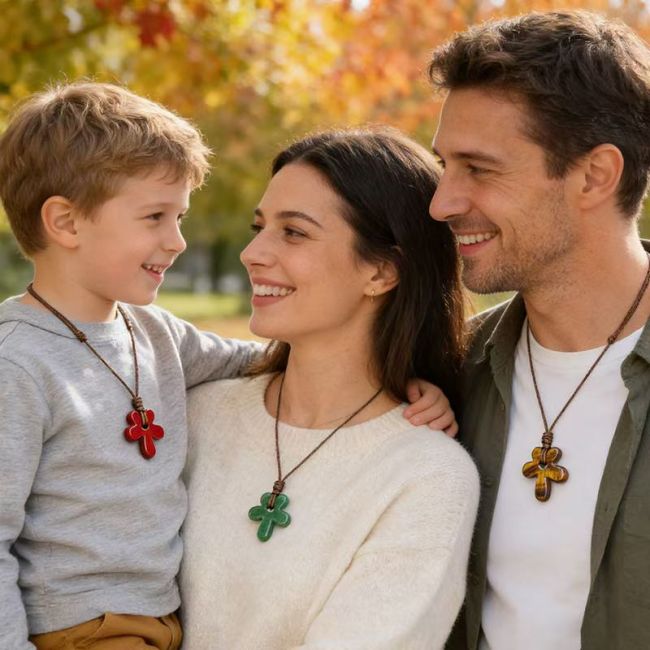 Collier Fleur Jaspe Rouge chez Arabesk|fr