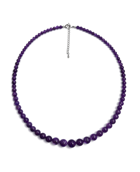Amethyste A+ Collier Chute Perles 4-12mm 50cm chez Arabesk