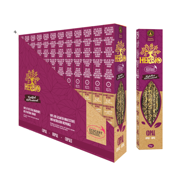 Encens Smudge Ecocert Herbio Copal 20g chez Arabesk|fr