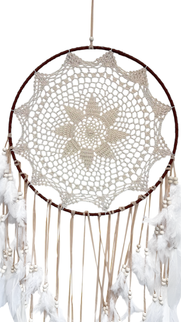 Attrape-rêves Blanc 40 cm chez Arabesk|fr