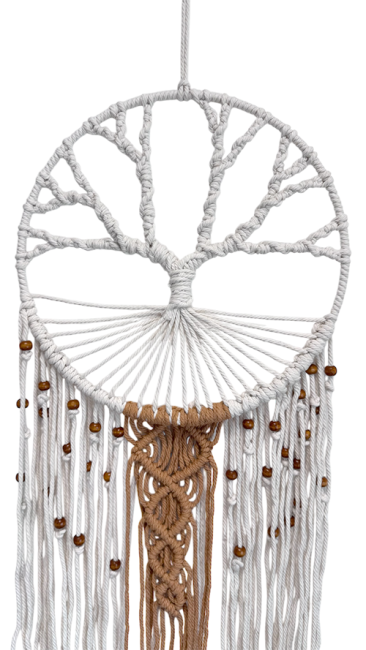 Attrape-rêves Blanc Arbre de Vie 30 cm chez Arabesk|fr