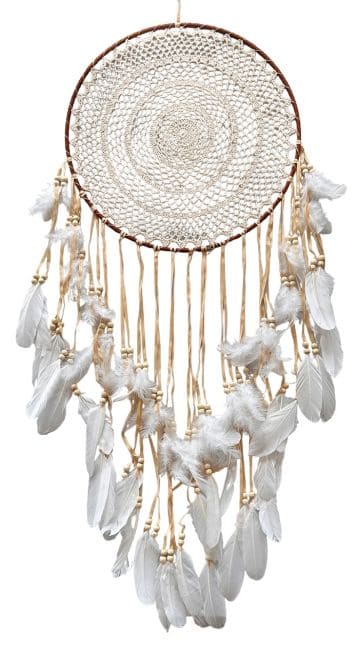 Dreamcatcher Blanc- Diametre 40 cm