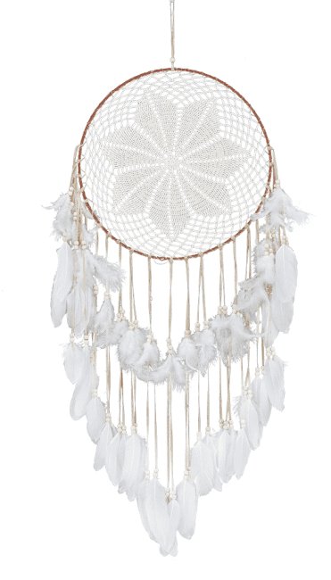 Dreamcatcher Blanc- Diamètre: 40cm