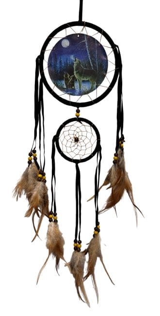 Pack de 3 Dreamcatcher - Loups - 16cm