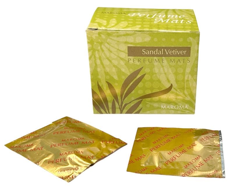 Plaquettes parfumées aux huiles essentielles Santal Vetiver x10