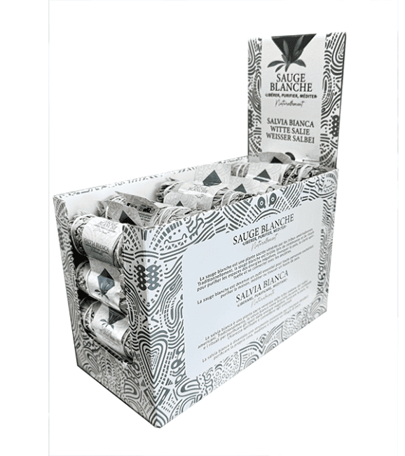 Diplay Sauge blanche Californie fagot 25-30g 10cm x24 chez Arabesk|fr