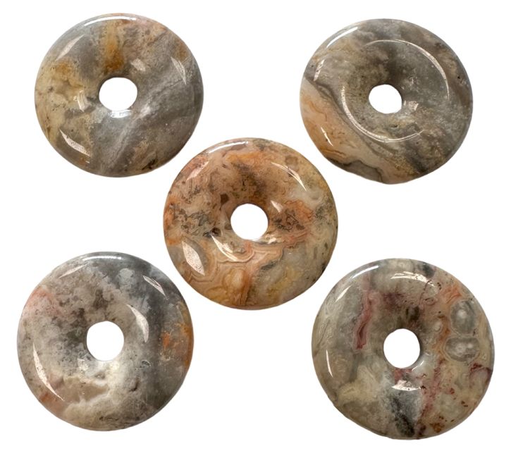 Donut Agate Crazy Lace 3cm x5