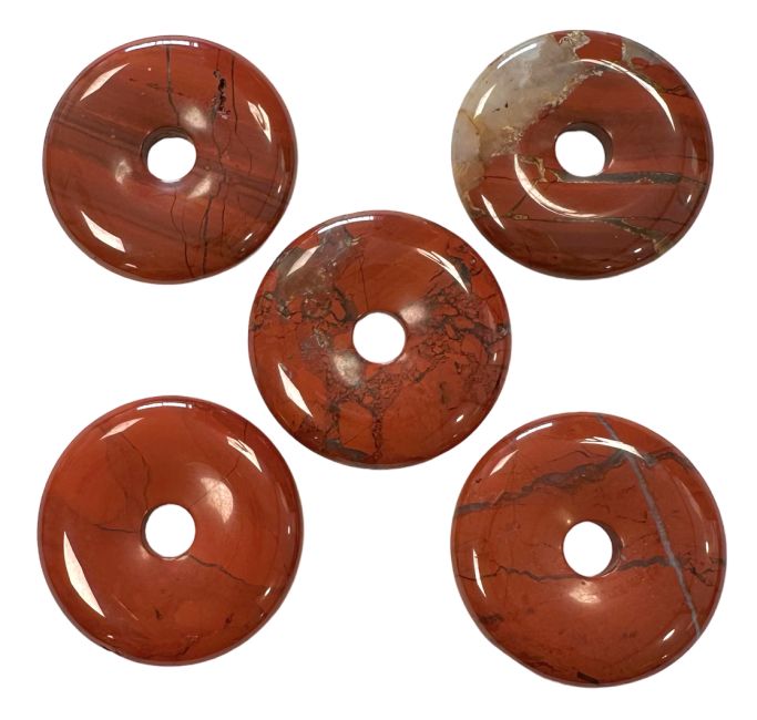Donut Jaspe Rouge 3cm x5