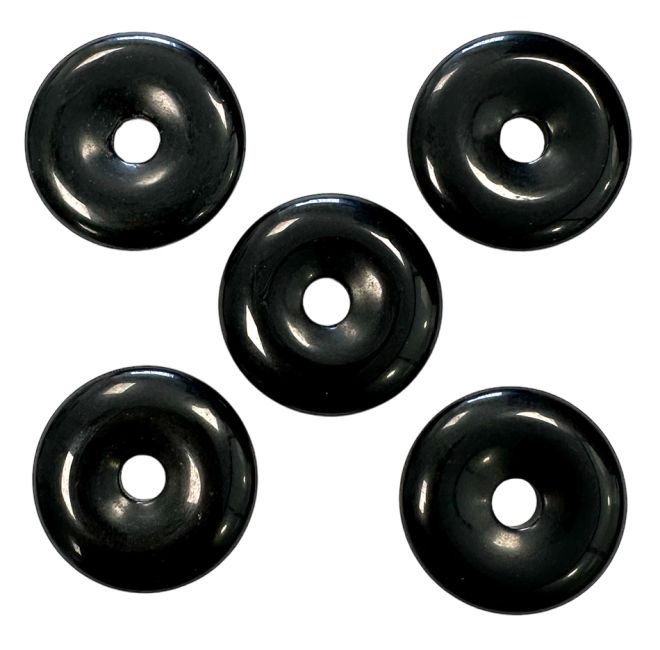 Donut Obsidienne Noire A 3cm x5