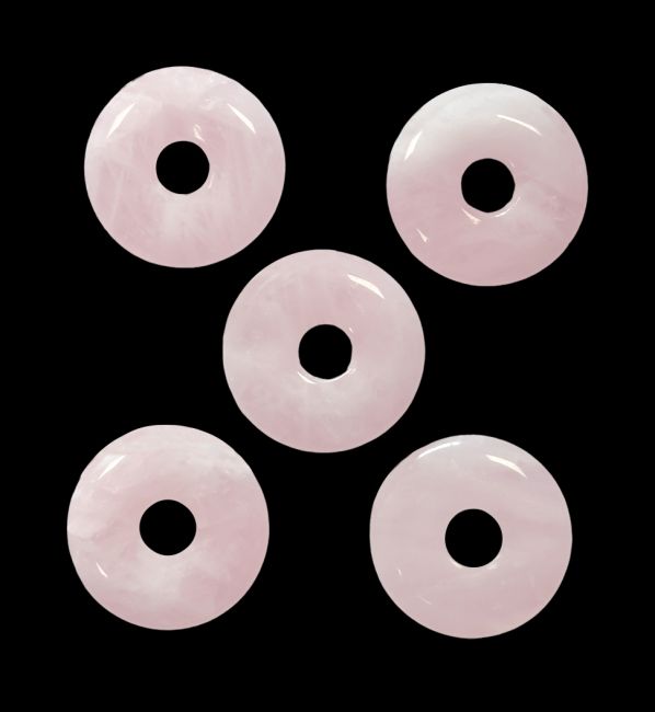 Rosa Quarz Donut 3cm x5