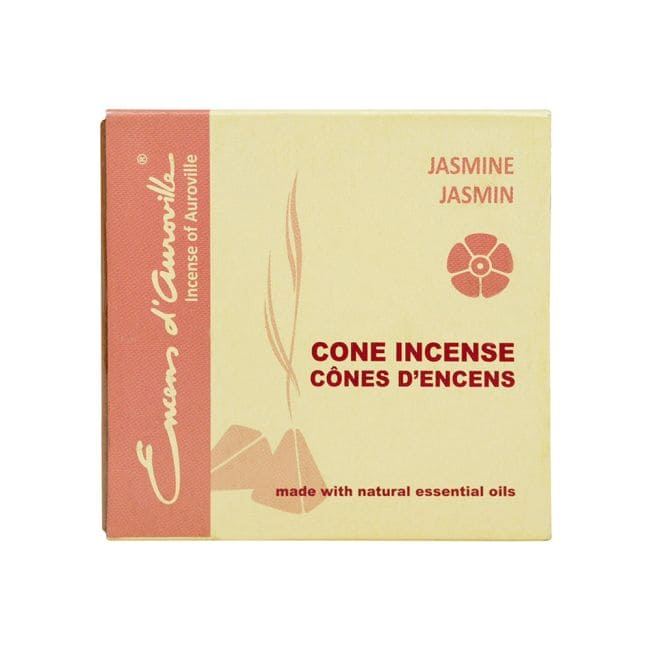 Encens d'Auroville Jasmin 5x10 Cônes chez Arabesk
