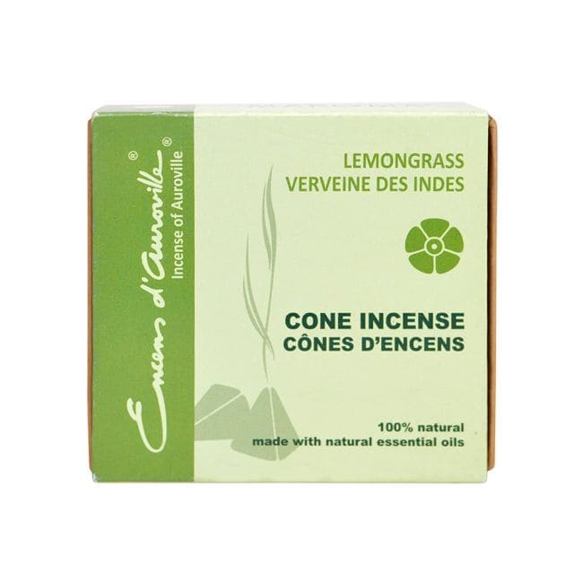 Encens d'Auroville Lemon Grass 5x10 Cônes chez Arabesk