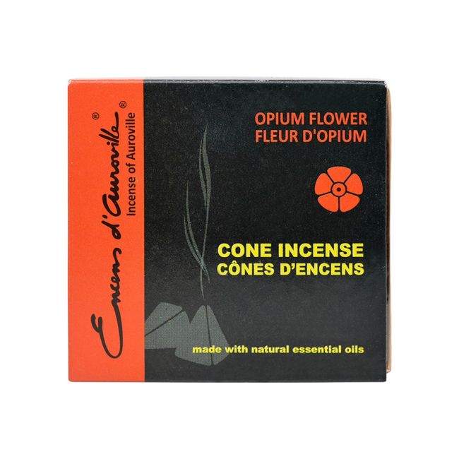 Encens d'Auroville Opium 5x10 Cônes
