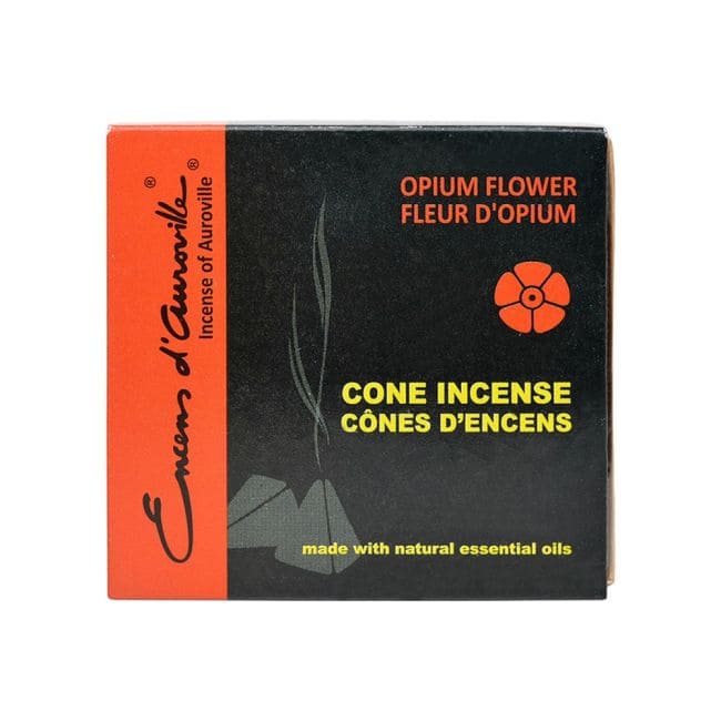 Encens d'Auroville Opium 5x10 Cônes chez Arabesk