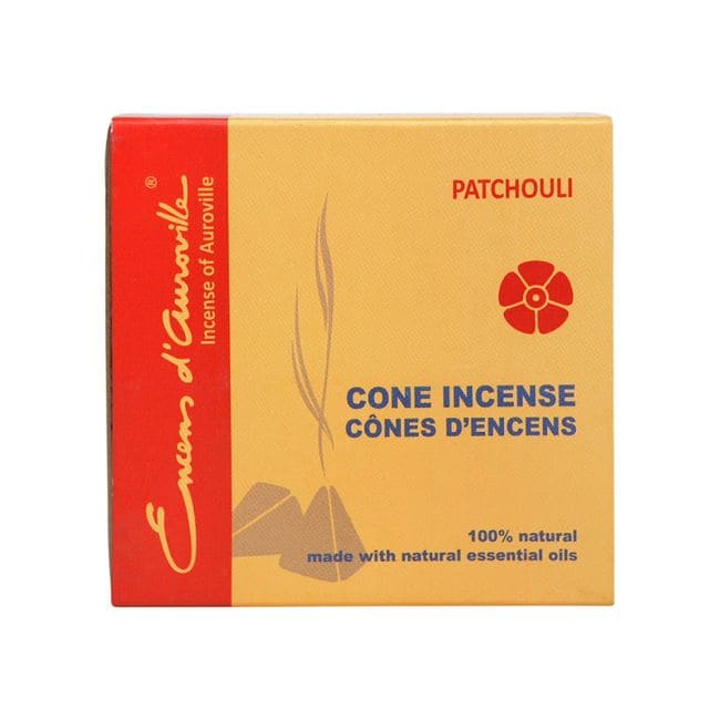 Encens d'Auroville Patchouli 5x10 Cônes chez Arabesk