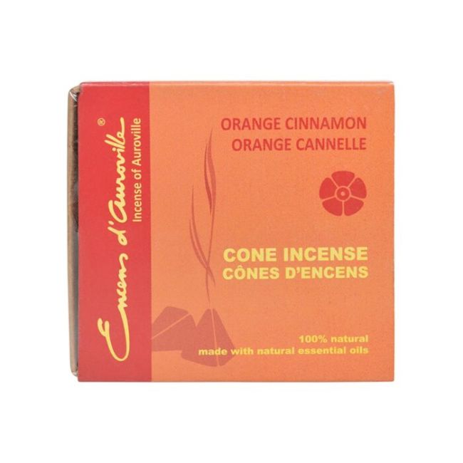 Encens d'Auroville Orange Cannelle 5x10 Cônes