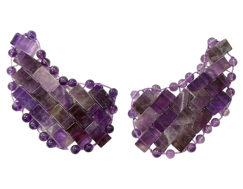 Amethyst Eine Augenklappe (2er-Set) aus Brasilien