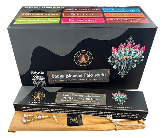 Encens Fragrances & Sens Ethnic Vibes Palo Santo & Sauge Blanche masala 15g chez Arabesk