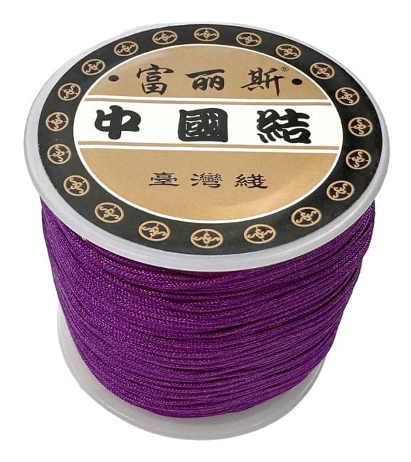 Fil Cordon Polyester Violet 0.8mm 100 mètres