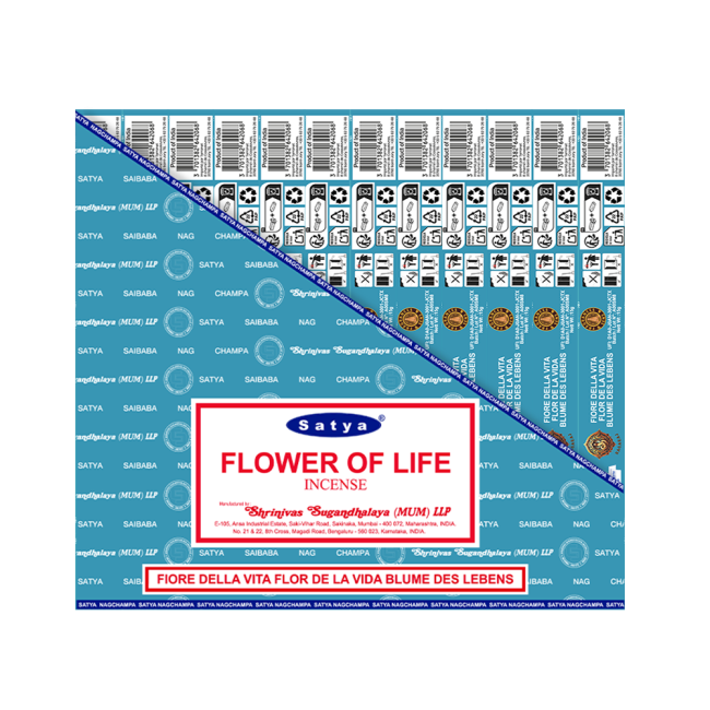 Encens Satya Fleur de Vie 15g chez Arabesk|fr