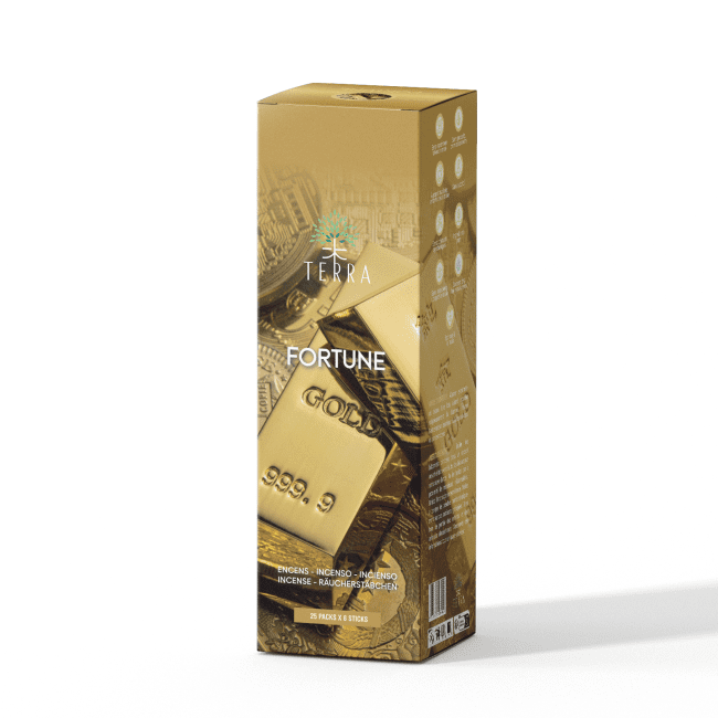 Encens TERRA Fortune sans charbon 12grs chez Arabesk
