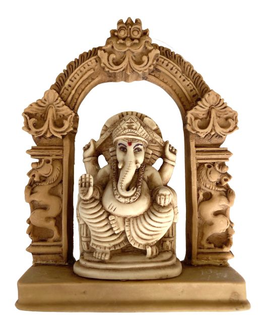 Ganesh en résine Jaune 13cm