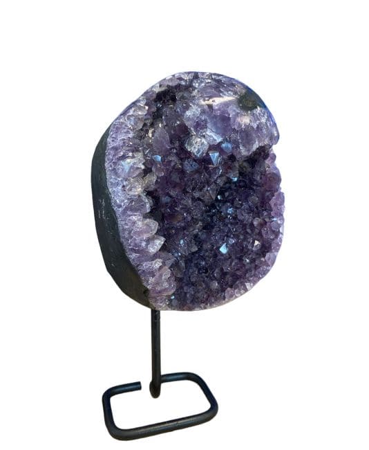 Géode améthyste Perou AA sur socle 1.63 kg