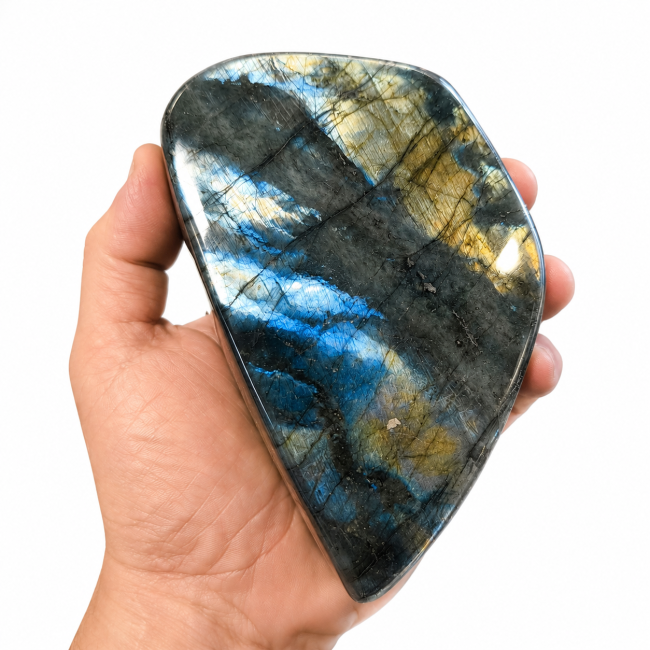 Bloc de Labradorite poli  1.090 kg