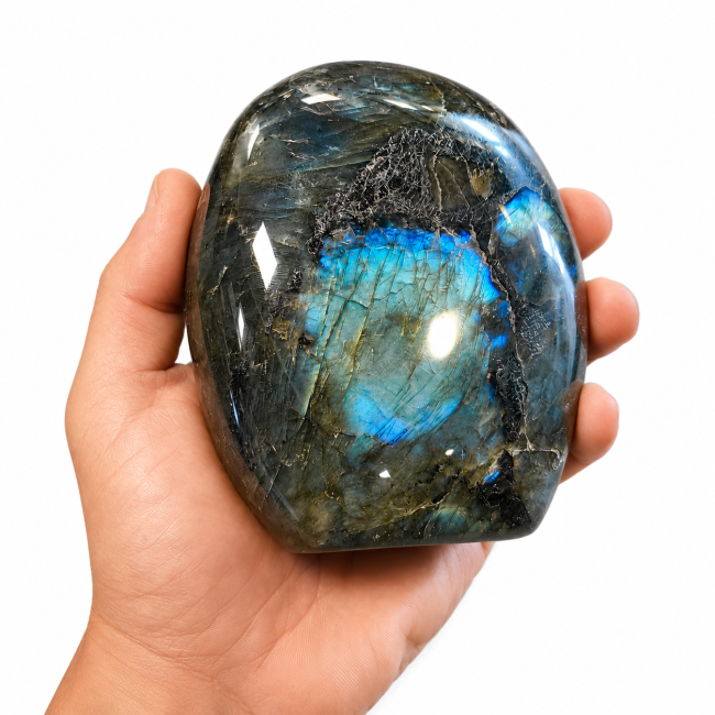 Bloc de Labradorite poli  1.170 kg