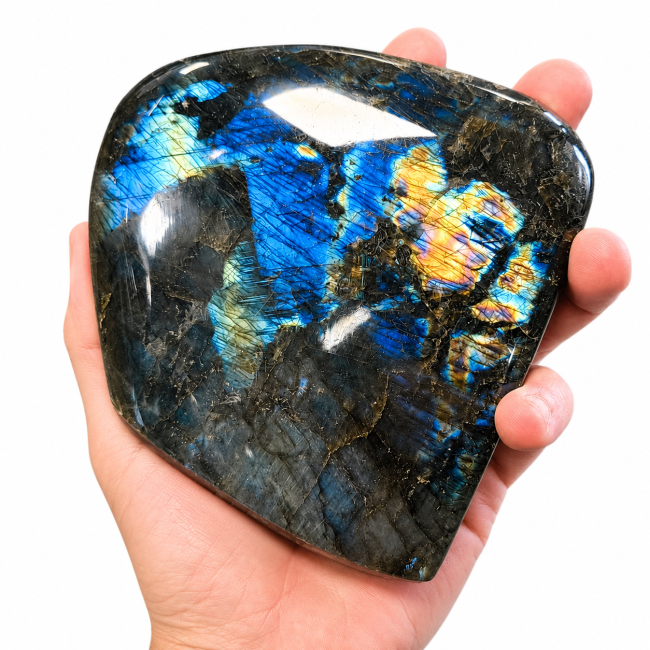 Bloc de Labradorite poli  1.200 kg
