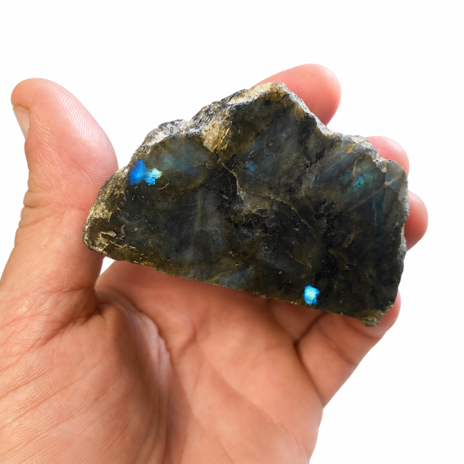 Bloc de Labradorite poli  0.160kg