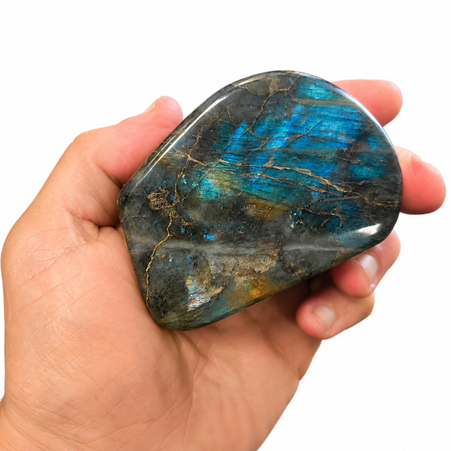 Bloc de Labradorite poli  0.320kg