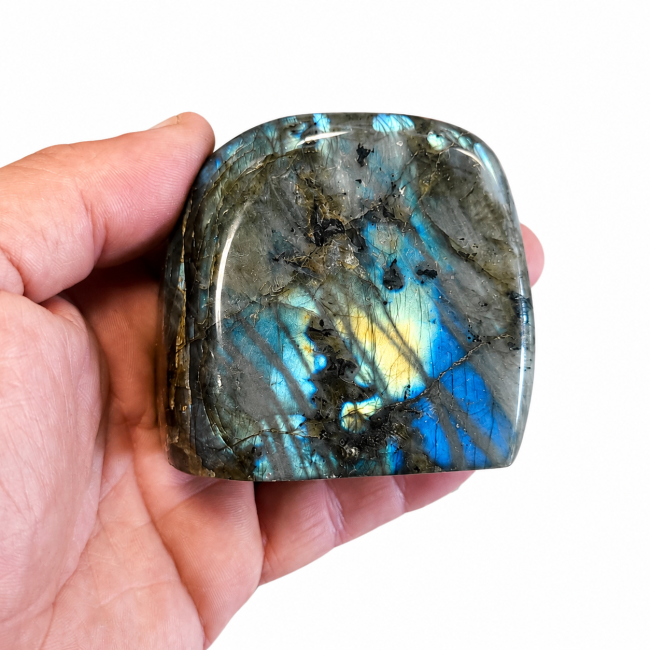 Bloc de Labradorite poli  0.330kg