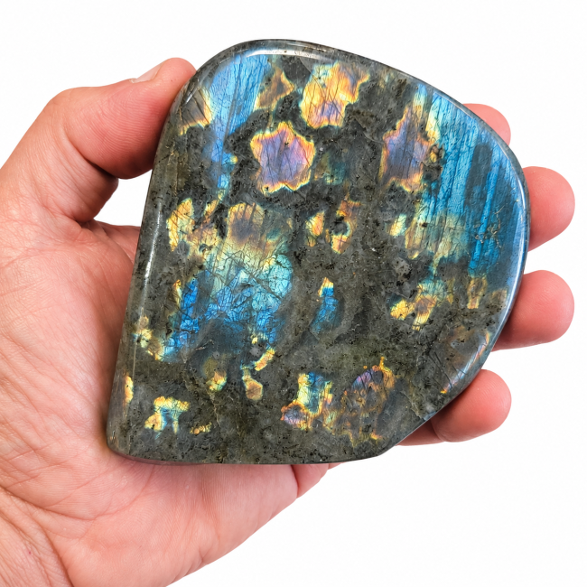 Bloc de Labradorite poli  0.440kg