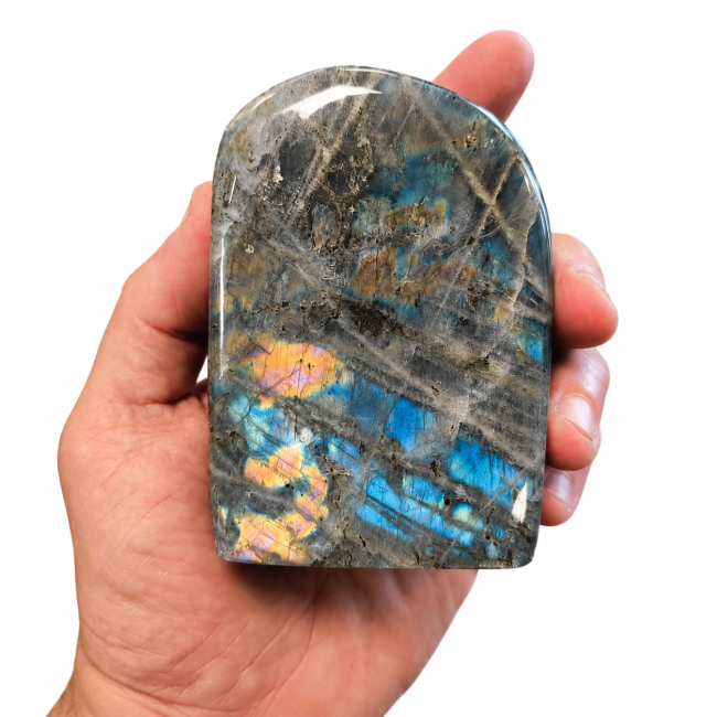 Bloc de Labradorite poli  0.480kg