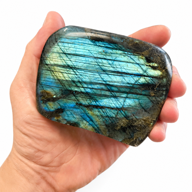 Bloc de Labradorite poli  0.490kg