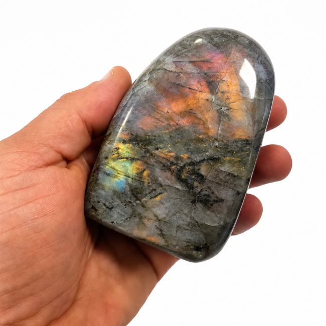 Bloc de Labradorite poli  0.510kg