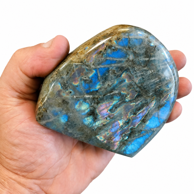 Bloc de Labradorite poli  0.590kg