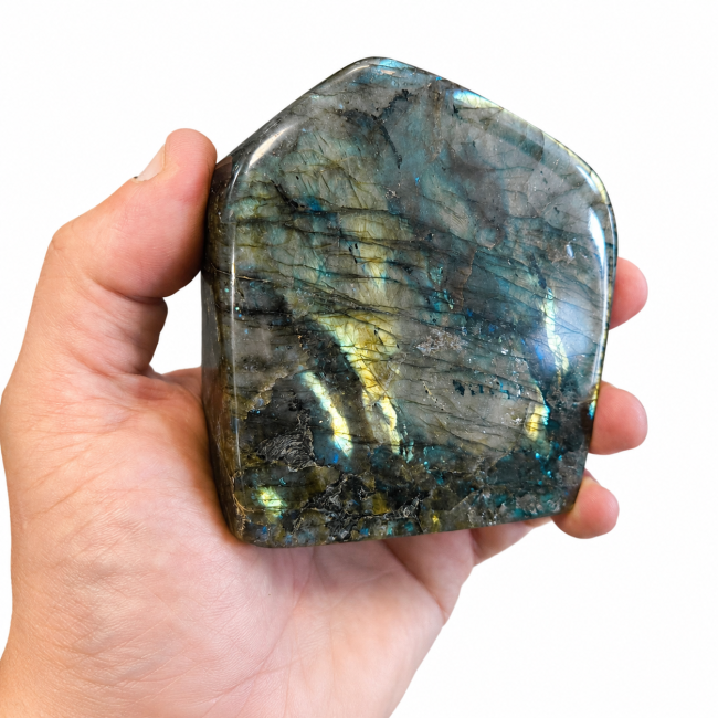 Bloc de Labradorite poli  0.590kg