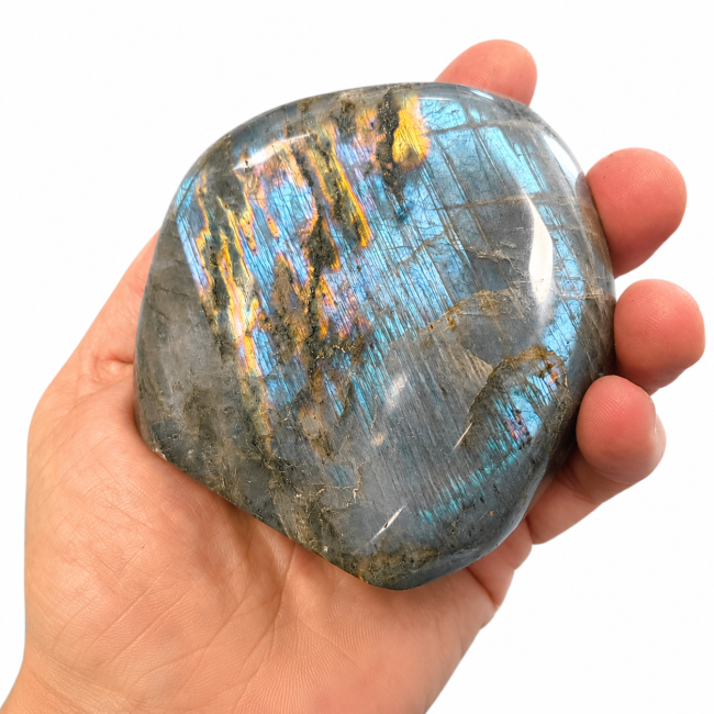 Bloc de Labradorite poli  0.640kg