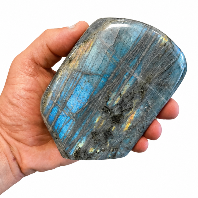 Bloc de Labradorite poli  0.720kg